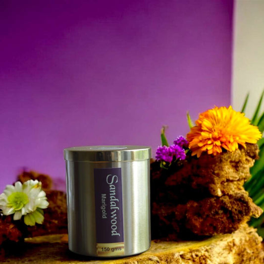 Sandalwood Marigold Aromatic Soy Wax Candle