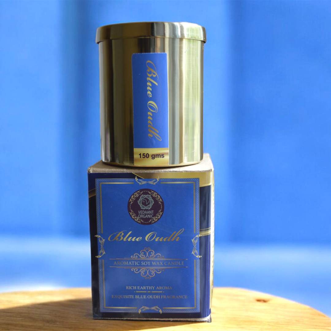 Blue Oudh Aromatic Soy Wax Candle