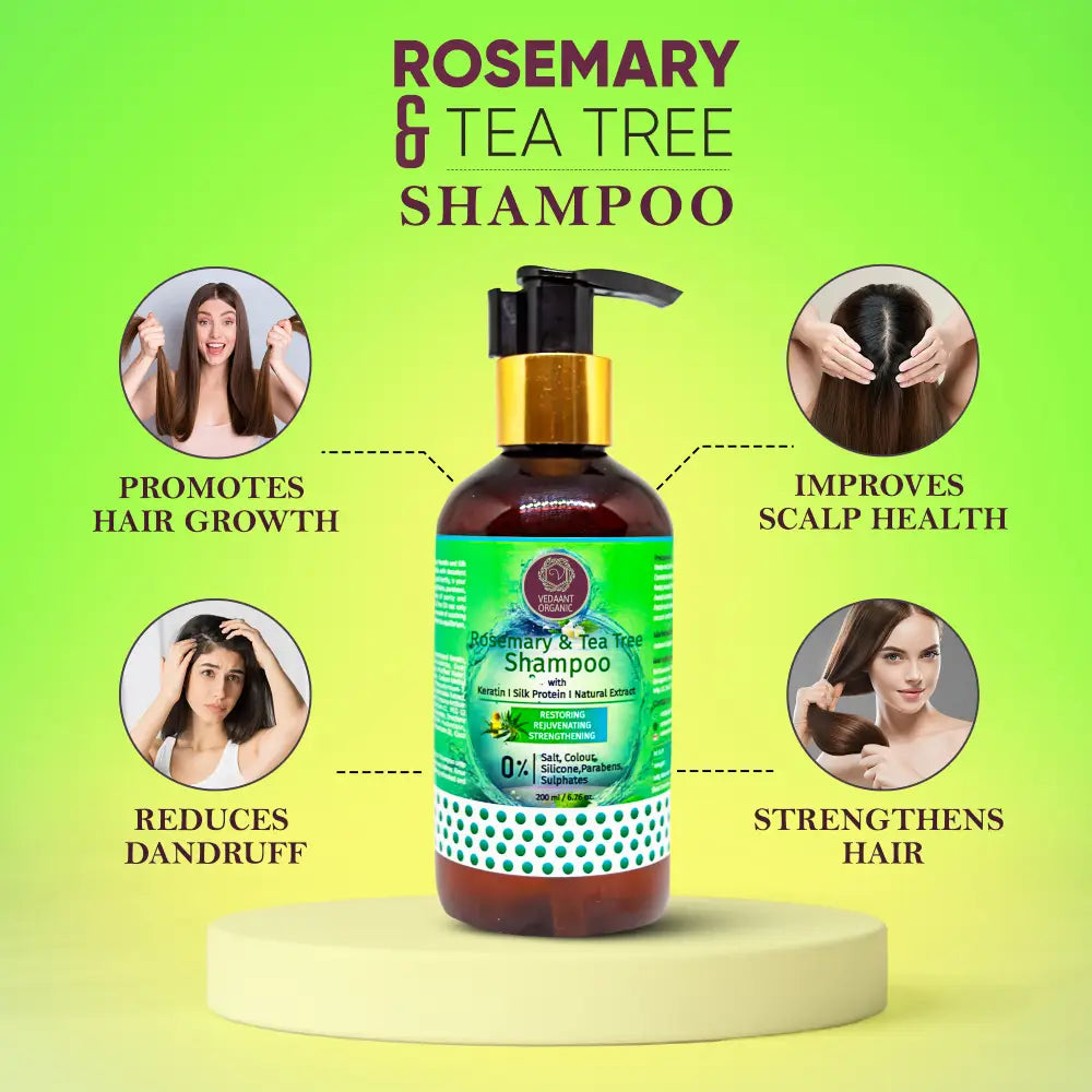 Rosemary & Tea Tree Shampoo with Natural Extract