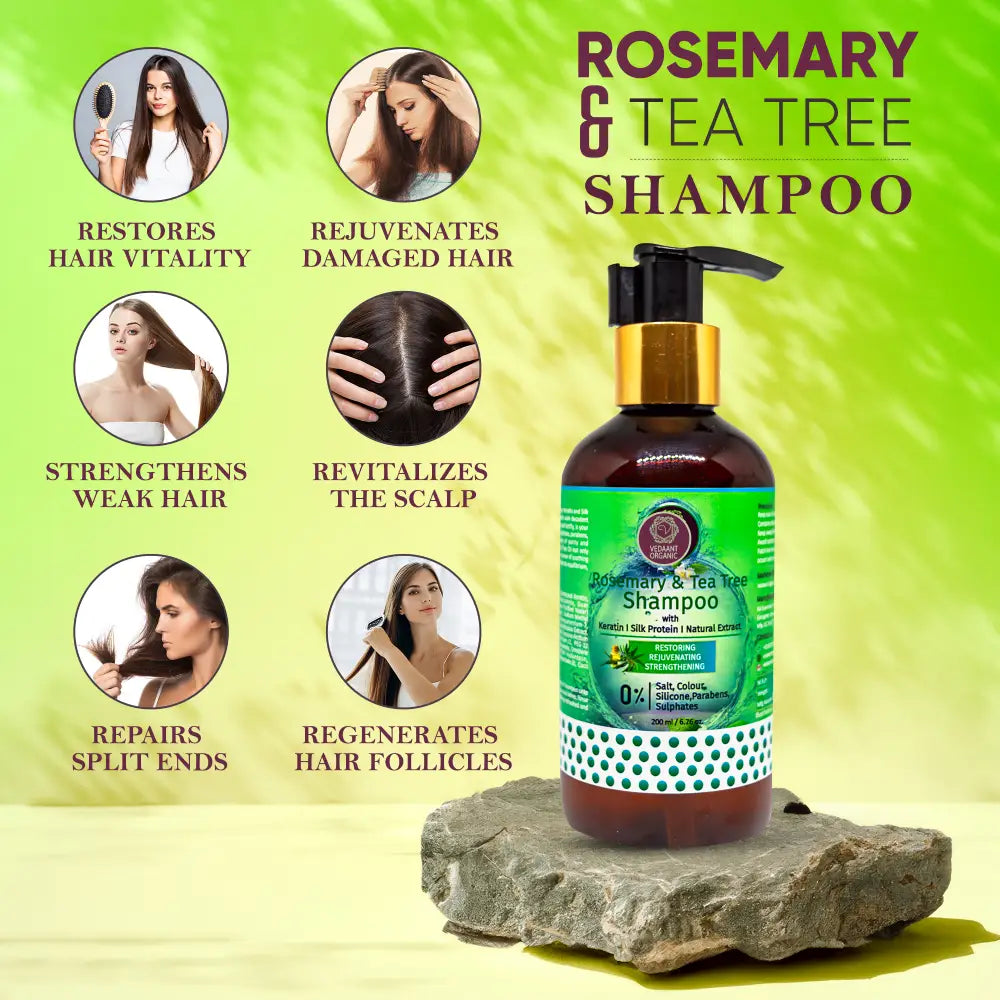 Rosemary & Tea Tree Shampoo with Natural Extract