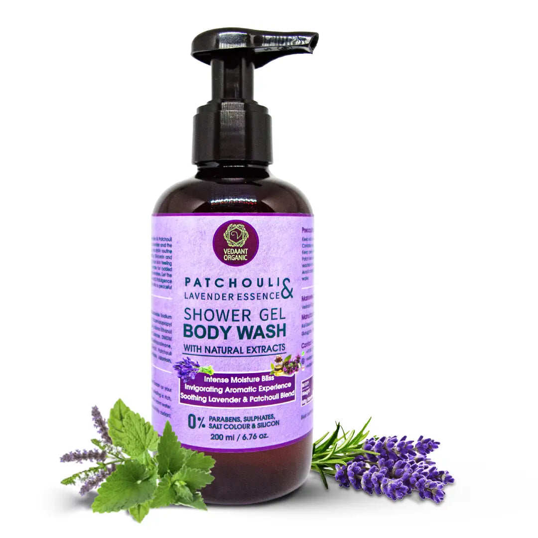 Patchouli & Lavender Essence Shower Gel/Body Wash with Natural Extracts