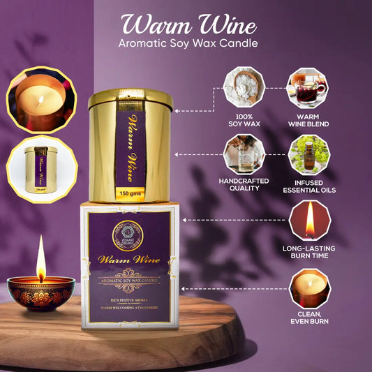 Warm Wine Aromatic Soy Wax Candle