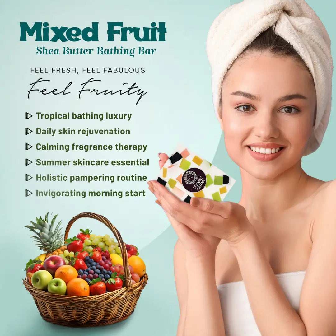 Mixed Fruit Shea Butter Bathing Bar