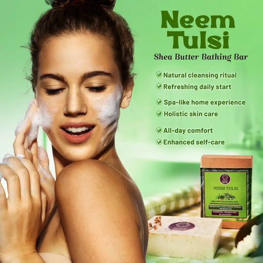 Neem Tulsi Shea Butter Bathing Bar