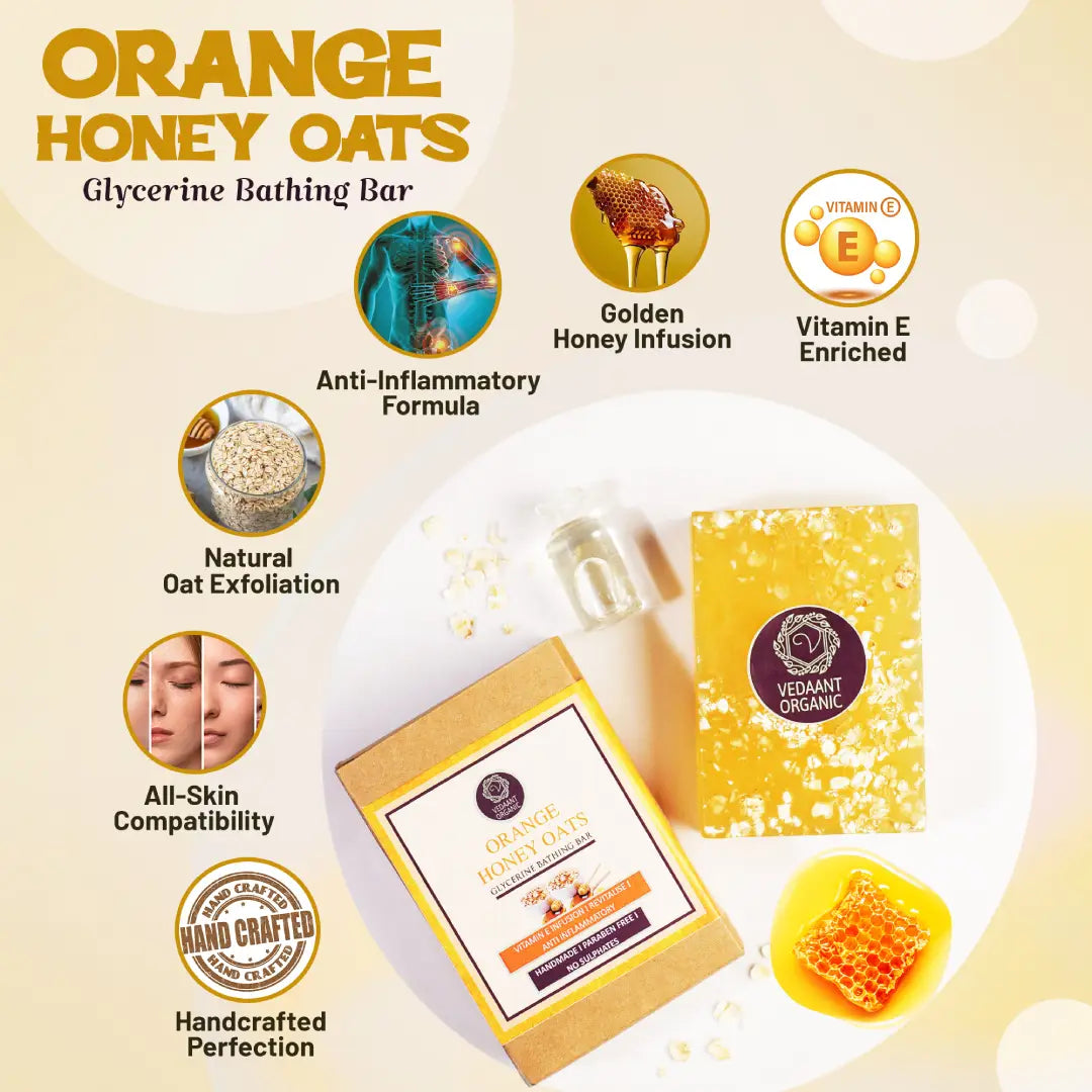 Orange & Honey Oats Glycerine Bathing Bar