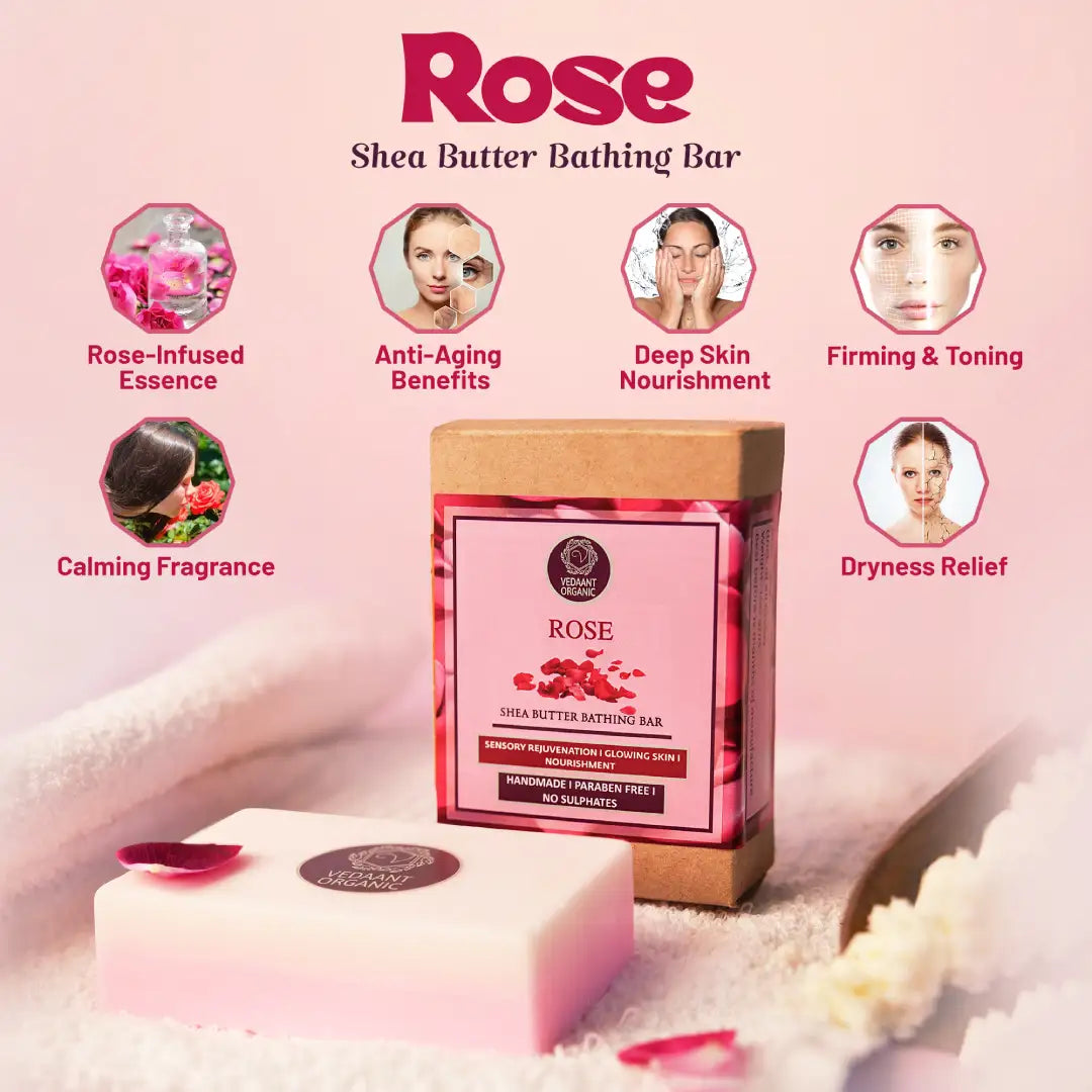 Rose Shea Butter Bathing Bar