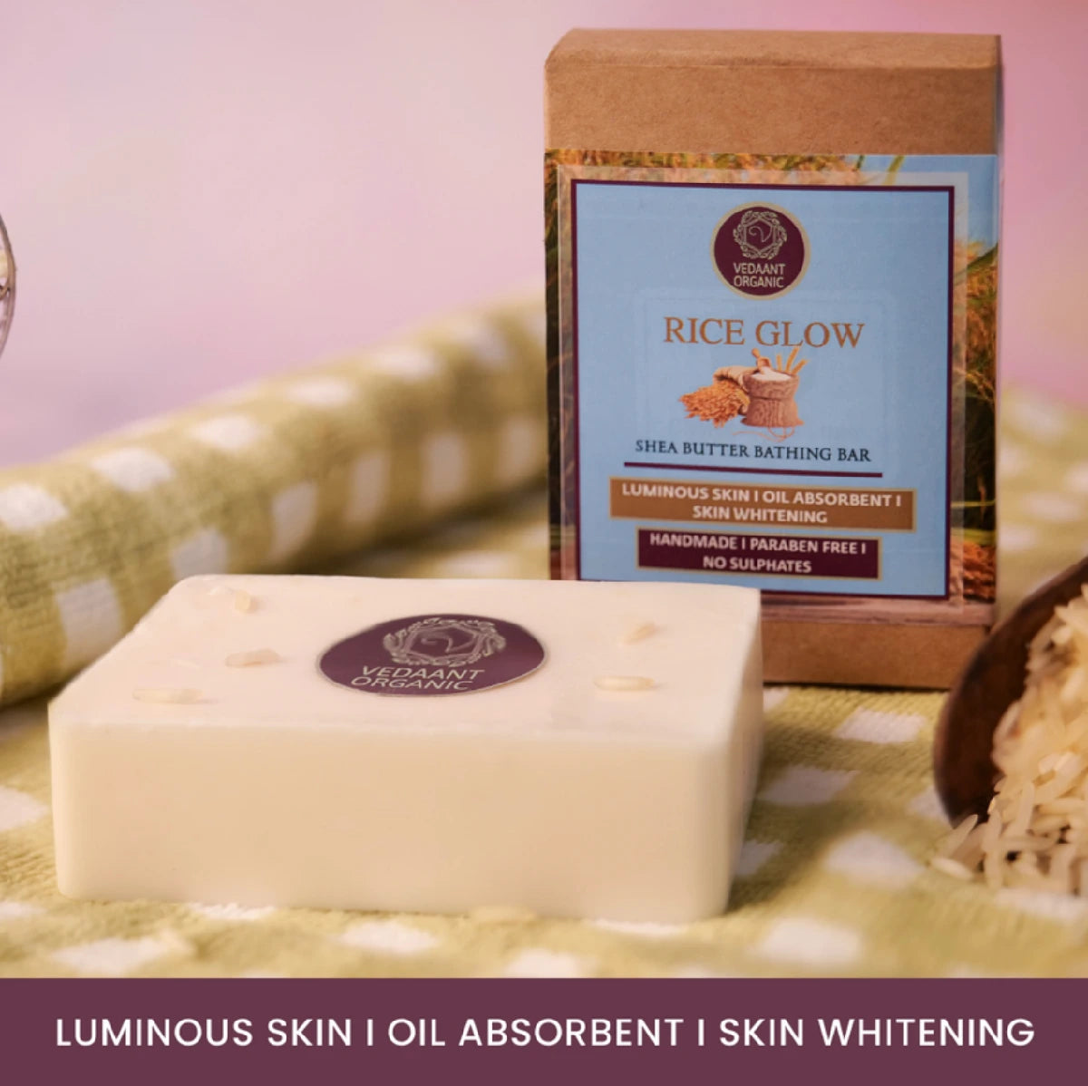 Rice Glow Shea Butter Bathing Bar